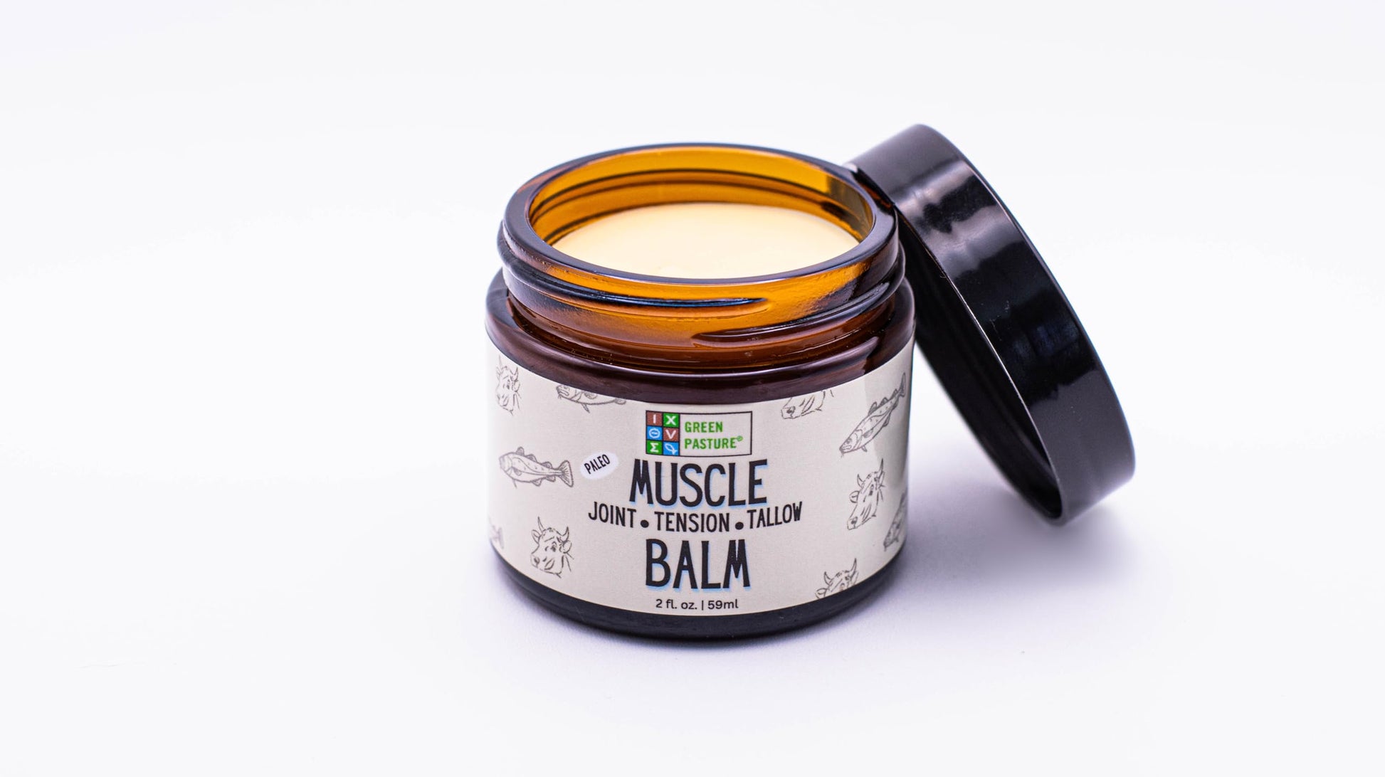 Green Pasture Muscle Balm (Muscle Balm, 2, Fl Oz), Cream Green PastureBuy Supplements Australia