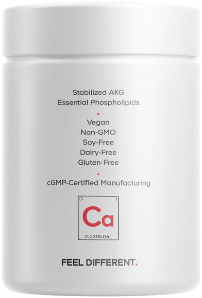 Codeage Liposomal Calcium AKG Supplement - Calcium Alpha-Ketoglutarate - 2-Month Supply - Liposomal Delivery - 1 Capsule Per Serving - Non-GMO, Gluten-Free - 60 Capsules CodeageBuy Supplements Australia