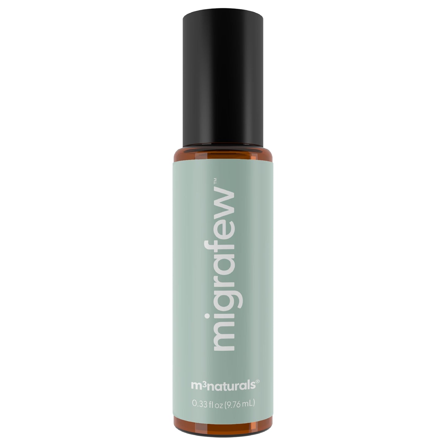 MigraFew Aromatherapy Migraine Roll On | Compact Headache Relief with Cooling Metal Roller for Head Tension and Pressure, Made with Peppermint, Spearmint and Lavender Essential Oils (0.33 FL oz) by M3 M3 NaturalsBuy Supplements Australia