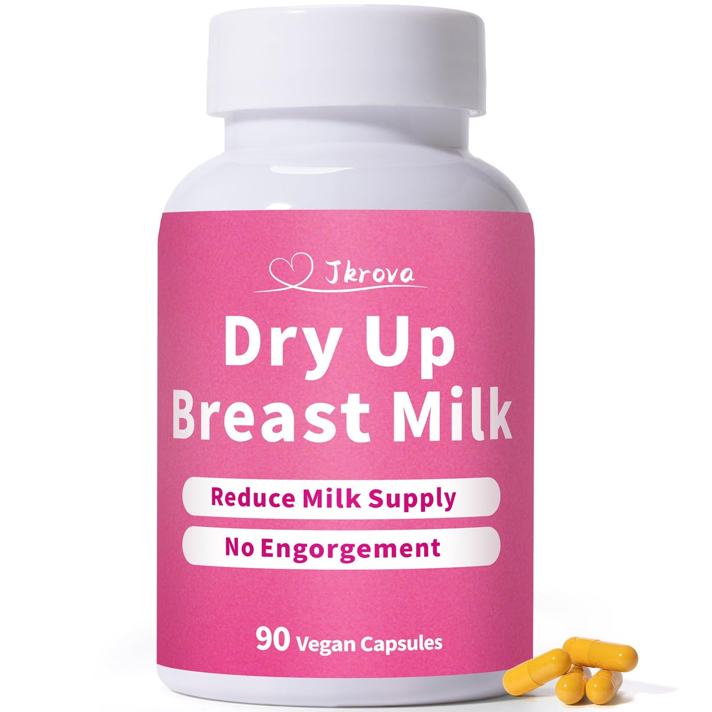 Jkrova Dry Up Breastmilk Fast, Dry Up Milk Supply, Stop Breastfeeding Products for Women, Stopper Pumping & No Engorgement, Fast Milk Flow Reduction, 90 Capsules JkrovaBuy Supplements Australia