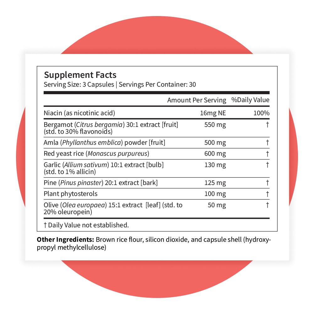 Pattern Wellness Cholesterol Complex Supplement – Supports Overall Well-Being – 3rd Party Lab Tested – 90 Vegan Capsules Pattern WellnessBuy Supplements Australia