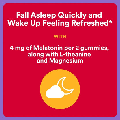 SmartyPants Adult Sleep Gummies with Melatonin: Magnesium & L-Theanine, Drug-Free, Non-Habit Forming Sleep Aid SmartyPants