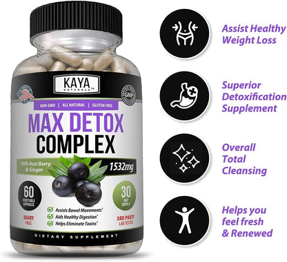 Kaya Naturals - Max Detox - 100% Natural, Healthy, Safe & New, Pure Herbal Ingredients Kaya NaturalsBuy Supplements Australia