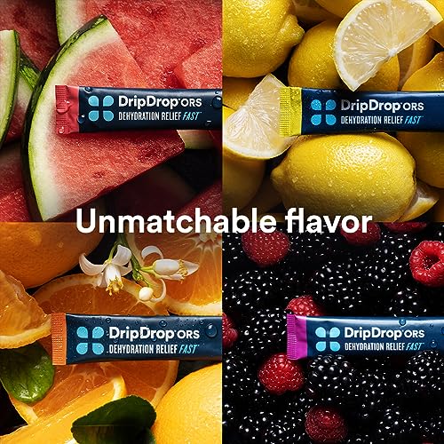 DripDrop Hydration - Electrolyte Powder Packets - Watermelon, Berry, Orange, Lemon DripDropBuy Supplements Australia