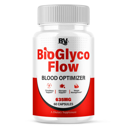 BioGlyco Flow Advanced Daily Multivitamin Health Support and All Natural Wellness Supplement Formula, BioGlyco Flow Premium Health and Wellness Support Formula Supplement (1 Pack - 60 Capsules) BLUE VIBEBuy Supplements Australia