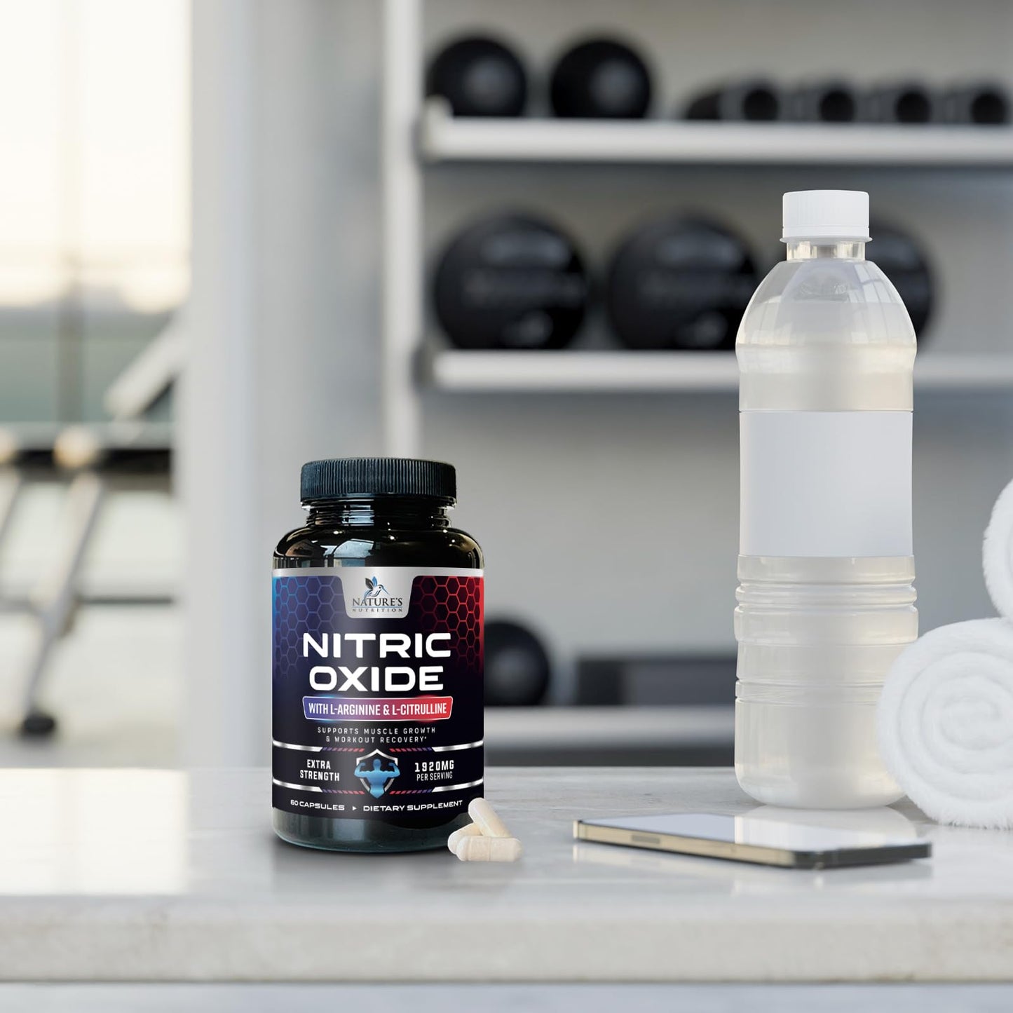 Extra Strength Nitric Oxide Supplement L Arginine 3X Strength - Citrulline Malate, AAKG Nature's NutritionBuy Supplements Australia