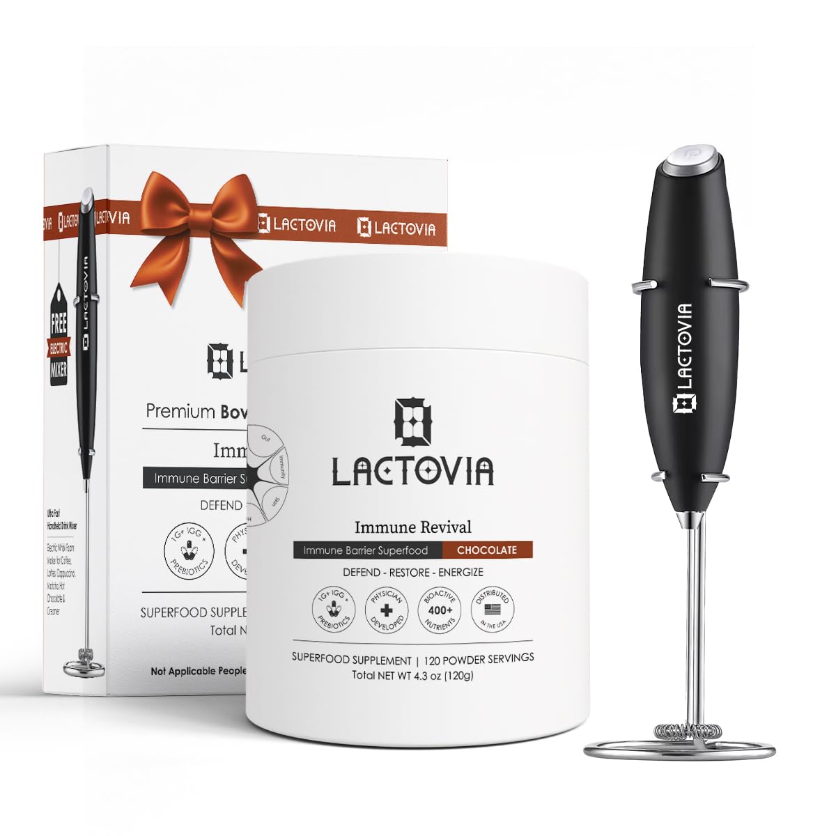 LACTOVIA Bovine Colostrum Powder – Chocolate Flavor | Grass-Fed Colostrum Supplement | Gut & Immune Health Support | Keto, Gluten & Fat-Free | for Women & Men LACTOVIABuy Supplements Australia