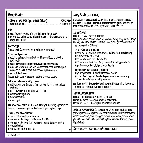 Amazon Basic Care Omeprazole Delayed Release Tablets 20 mg, Treats Frequent Amazon Basic CareBuy Supplements Australia