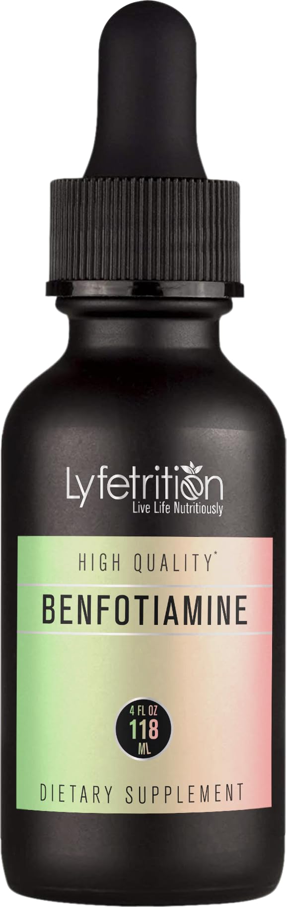 Lyfetrition Benfotiamine 118 ml, 4 FL Oz Liquid, 220 Servings, Made in USA, Quick Absorption, Potent Ingredients, Non-GMO LyfetritionBuy Supplements Australia