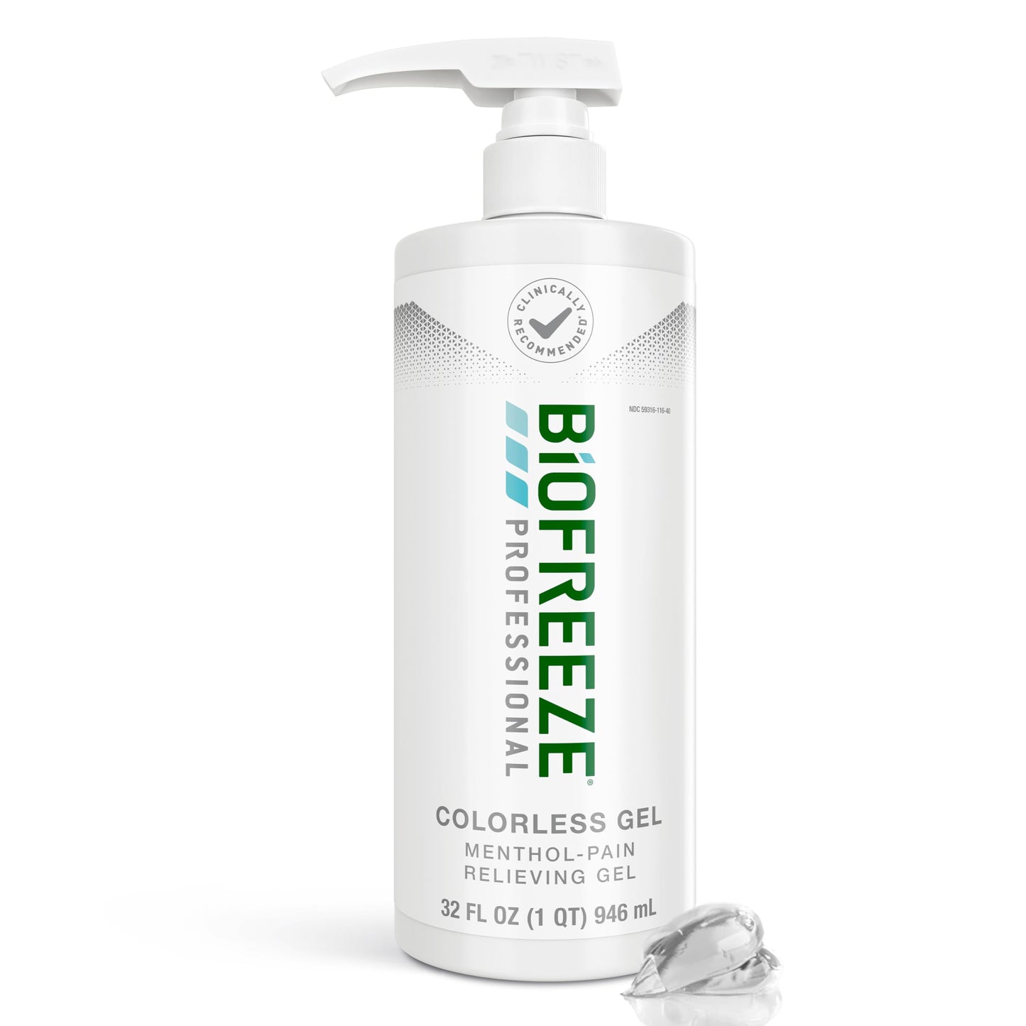 Biofreeze Professional Gel Pain Relief for Knee, Neck, Hip, Joint, Shoulder, & Simple Backache, Arthritis Pain Reliever, Sore Muscle Relief, Colorless Menthol Gel 32 Fl Oz BiofreezeBuy Supplements Australia