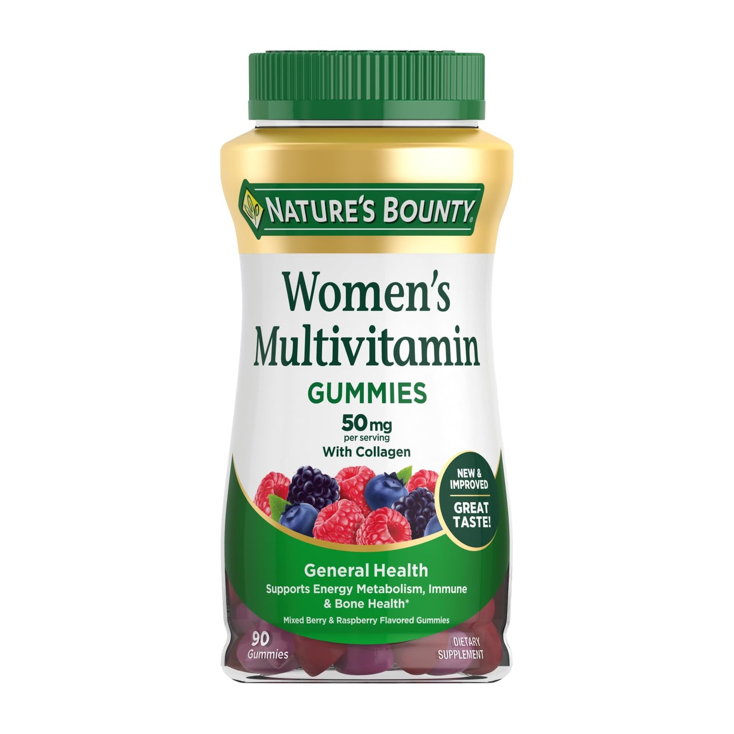Nature's Bounty Women Multivitamin Gummies, Vitamin Supplements for Adults, General Health, Supports Immune and Bone Health,