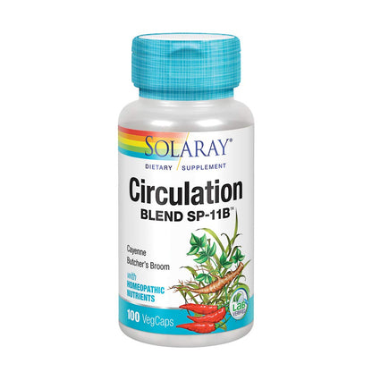 SOLARAY Circulation Blend SP-11B | Herbs & Cell Salt for Healthy Circulatory System Support | 50 Servings | 100 VegCaps SOLARAYBuy Supplements Australia