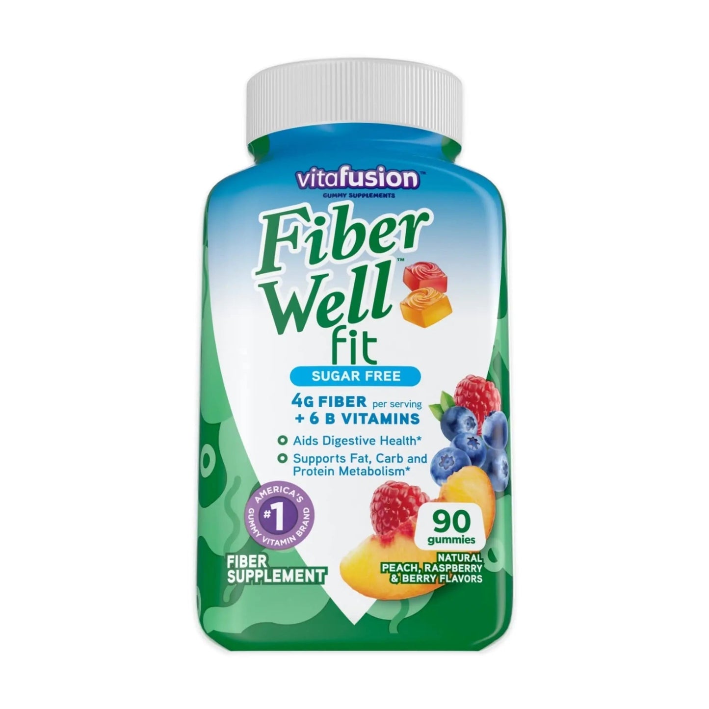 Vitafusion Fiber Well Fit Gummies, 90 Count and L’il Critters Gummy Vites Daily Gummy Multivitamin for Kids, 190 Gummies Vitafusion