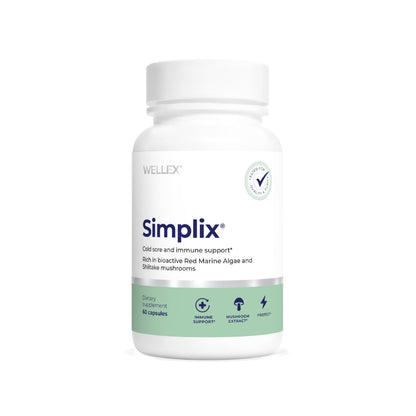 Simplix | Natural Supplement to Strengthen The Immune System | Respond to Outbreaks | Source of Highly Researched Mushroom & Seaweed Polysaccharides 60 Veggie Capsules (1 Pack) PapillexBuy Supplements Australia