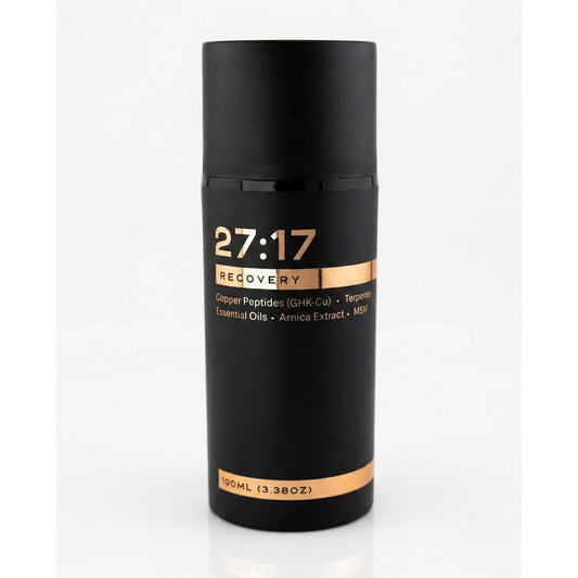 27:17 Recovery - Joint and Muscle Recovery Cream with Copper Peptide (GHK-Cu), Arnica and MSM - Fast-Absorbing Lotion for Post-Workout and Daily Recovery - Non-Greasy, Made in USA (3.38 fl oz / 100ml) 27:17Buy Supplements Australia