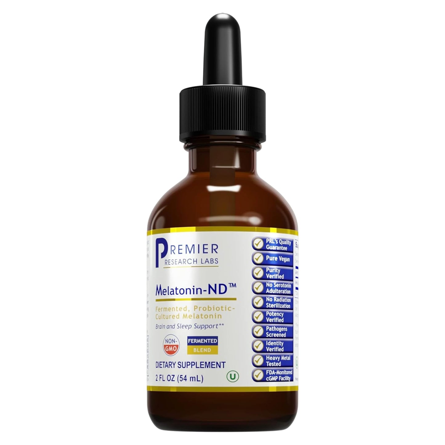 Premier Research Labs Melatonin-ND - Melatonin Liquid, Liquid Melatonin for Adults, Sublingual Melatonin Drops, Made with Organic Ingredients, Vegan Friendly - 2 Fl Oz (54 Servings) Premier Research LabsBuy Supplements Australia
