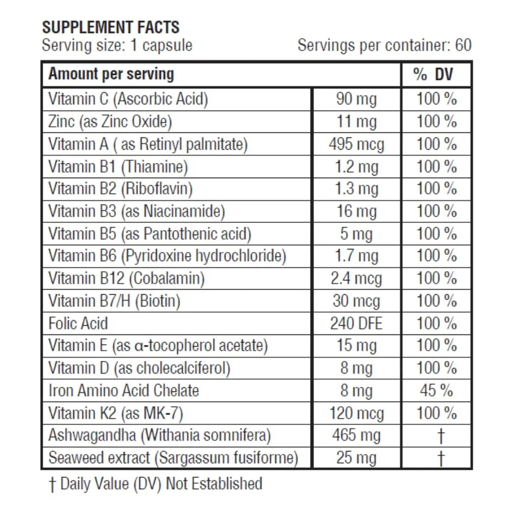 obel Daily Multivitamin | with Ashwaganda and Seaweed | Optimum Health for Adults obelBuy Supplements Australia