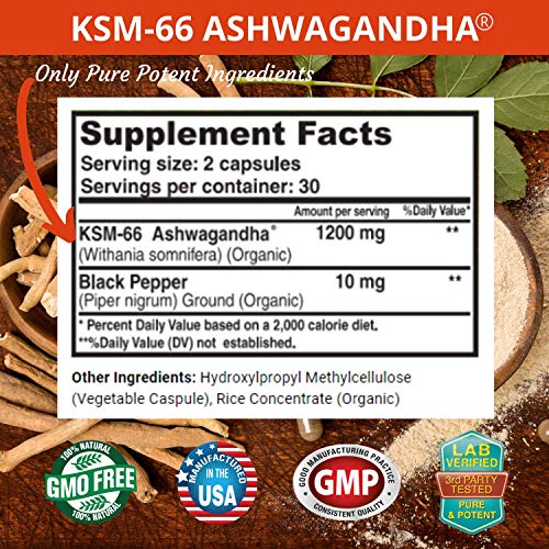 FRESH HEALTHCARE Ashwagandha Capsules KSM 66-1200mg Pure and Potent FRESH HEALTHCAREBuy Supplements Australia