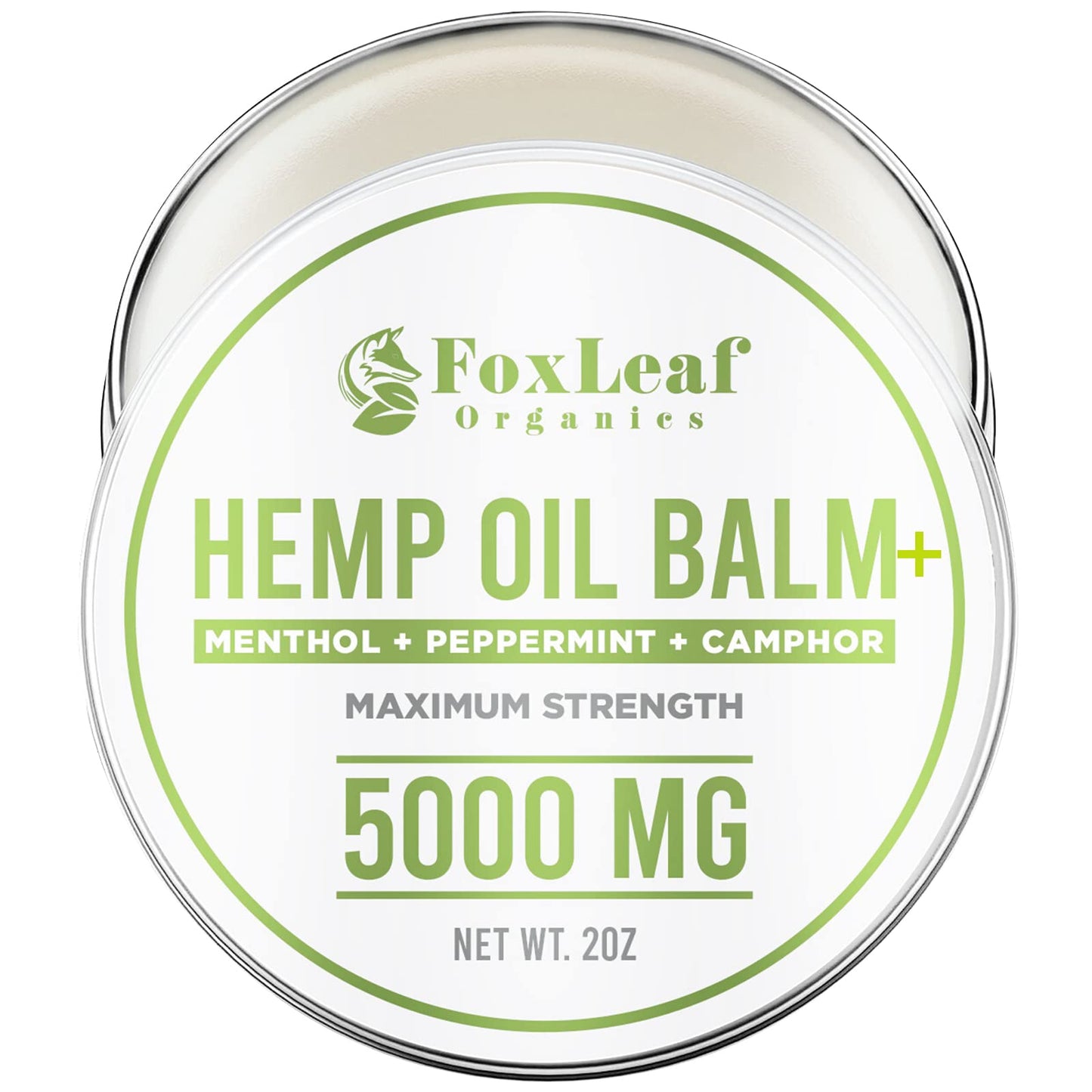 Hemp Oil Balm with Arnica, Camphor, Menthol & Peppermint, Herbal Cooling Balm for Muscles, Joints, Knees, Back & Body, Made in USA, 2oz FOXLEAFBuy Supplements Australia