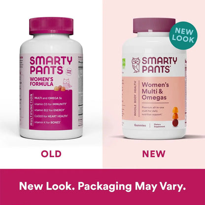 SmartyPants Kids Multivitamin Gummies & Women's Multivitamin Gummies: Omega 3 Fish Oil (EPA/DHA), Methylfolate SmartyPantsBuy Supplements Australia