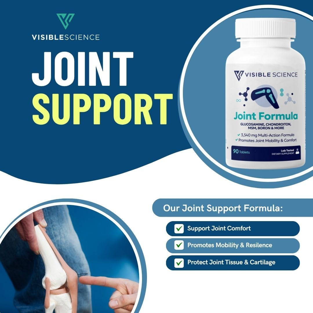 Visible Science Joint Formula – Advanced Joint Support with Herbal Blend & Antioxidants, Tablets 90ct Visible ScienceBuy Supplements Australia
