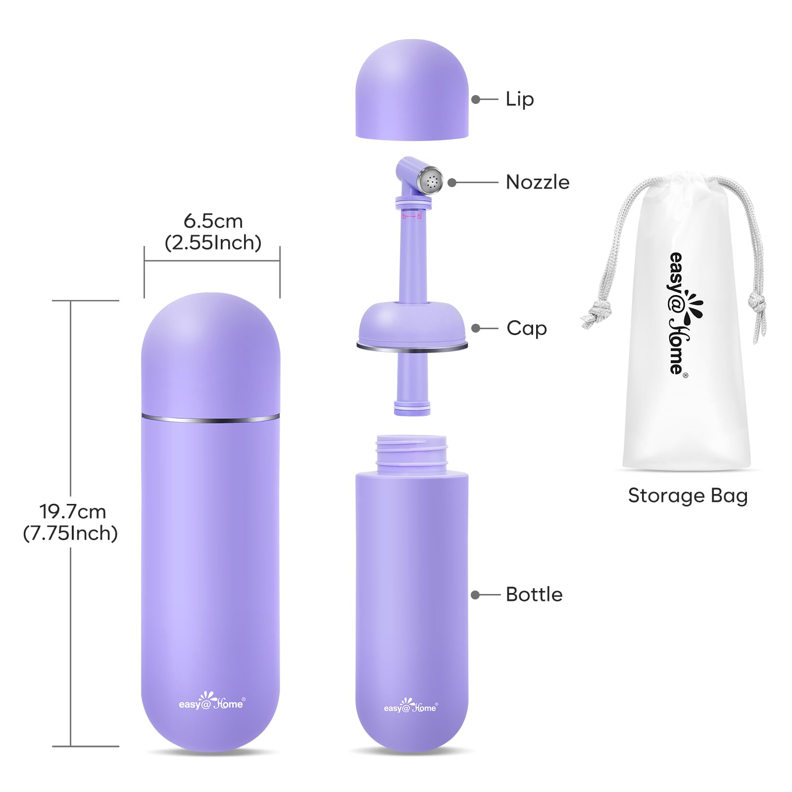Portable Peri Bottle for Postpartum & Perineal Care: Easy@Home Handheld Bidet Perfect for Personal Easy@HomeBuy Supplements Australia