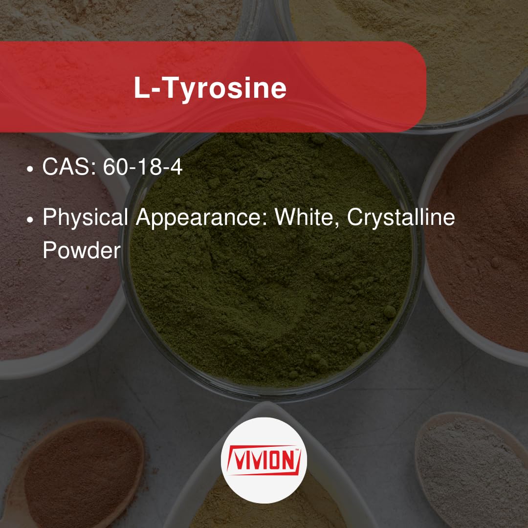 L-Tyrosine Powder 1000 Grams - Nootropic & Sports Nutrition Amino Acid - Powdered for Cognitive, Mood & Stress Support Tablet Capsule Formulations - 1 kg (2.2 lb) VivionBuy Supplements Australia