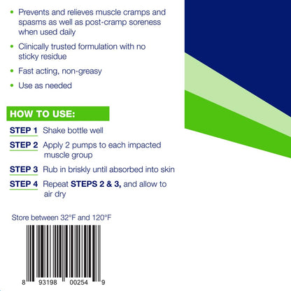 Theraworx Relief for Muscle Cramps Foam Fast-Acting Muscle Spasm, Leg Soreness with Magnesium Sulfate - 17.1 oz - 1 Count TheraworxBuy Supplements Australia