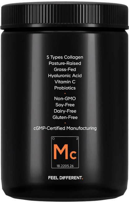 Codeage Multi Collagen Peptides Powder + Probiotics Black Edition, Vitamin C, Hyaluronic Acid Powder Supplement, Grass-Fed, Hydrolyzed, Zero Carbs, Type I, II, III, V & X, Unflavored, 10.58oz CodeageBuy Supplements Australia