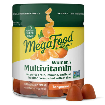 MegaFood Women's Multi - Multivitamin for Women - Gummy Vitamins - Vitamin C, Vitamin D, Zinc, Vitamin B12 & Choline - Immune Support & Bone Health MegaFoodBuy Supplements Australia