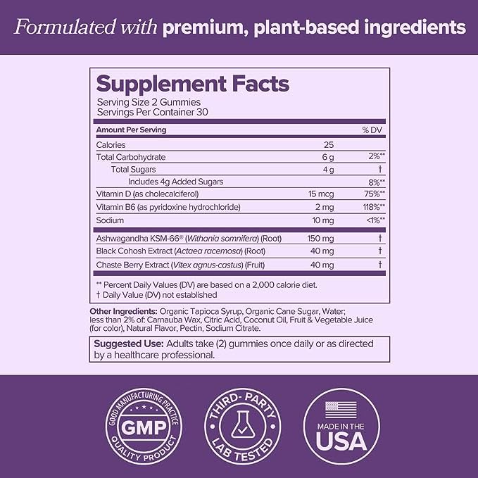 MENO Gummies for Menopause, 30 Servings (Pack of 2) - Hormone-Free Menopause O PositivBuy Supplements Australia