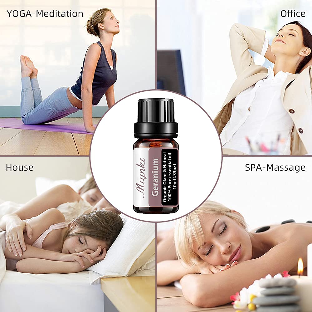 Geranium Essential Oil for Diffuser for Home Kids Women Candle Soap Making DIY -10ml MiyukiBuy Supplements Australia