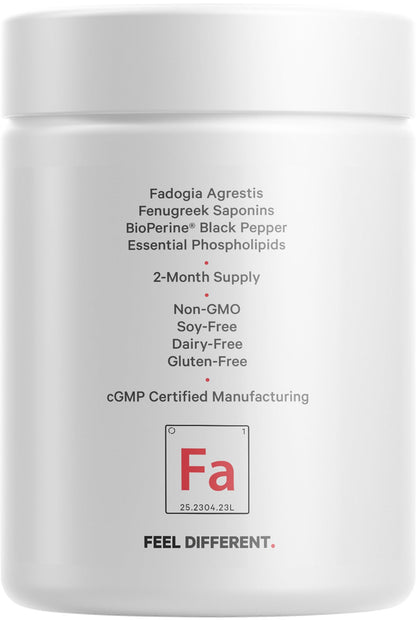 Codeage Liposomal Fadogia Agrestis 600mg Supplement - Fadogia Agrestis 30:1 Extract, Vitamin D3, Zinc, Fenugreek, BioPerine Black Pepper - 2-Month Supply - Liposomal Delivery - Non-GMO, 60 Capsules CodeageBuy Supplements Australia