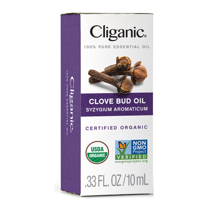Cliganic Organic Clove Bud Essential Oil, 100% Pure Natural for Aromatherapy | Non-GMO Verified CliganicBuy Supplements Australia
