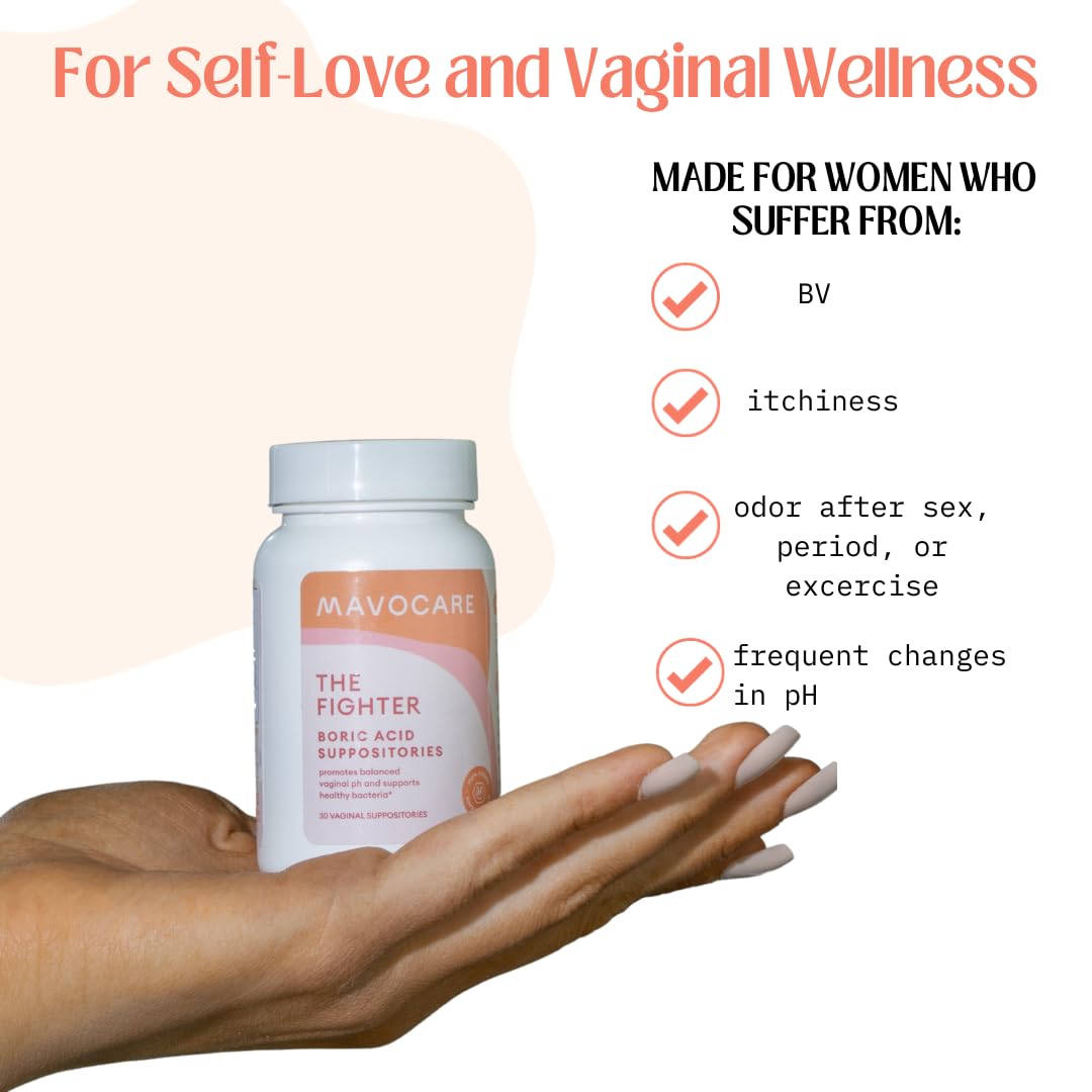 MavoCare, Inc. Boric Acid 600mg The Fighter with Added Calendula Vegan Capsule- Fights BV and Irritation- Gentle MavoCare, Inc.Buy Supplements Australia