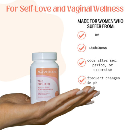 MavoCare, Inc. Boric Acid 600mg The Fighter with Added Calendula Vegan Capsule- Fights BV and Irritation- Gentle MavoCare, Inc.Buy Supplements Australia