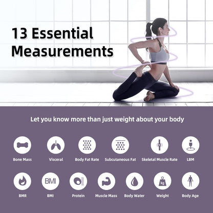 RunSTAR Smart Scale for Body Weight, Digital Bathroom Scale BMI Weighing Body Fat Scale runstarBuy Supplements Australia