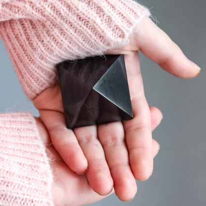 KARELIANMASTERS Shungite Stones Pyramid and Sticker for Phone Set - Crystal Healing Protection KARELIANMASTERSBuy Supplements Australia
