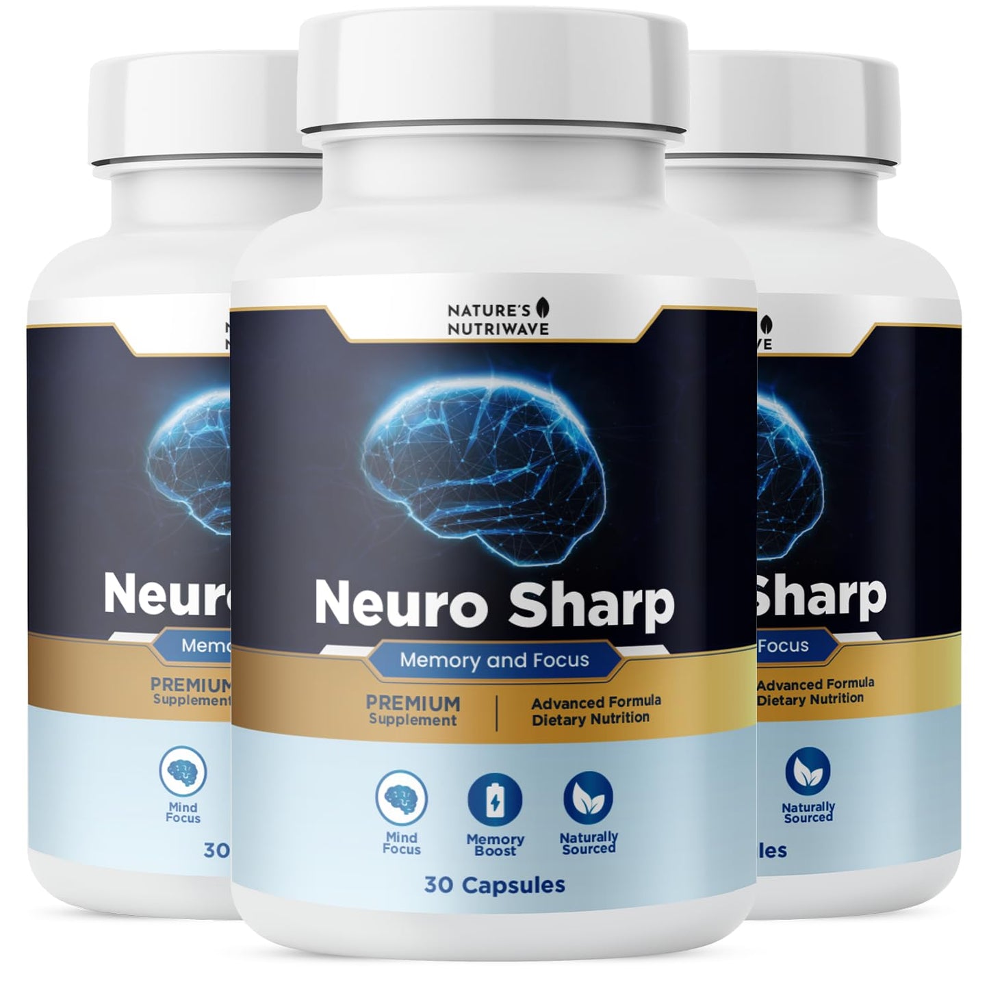 Neuro Sharp – Natural Formula with Bacopa Monnieri, Ginkgo Biloba & Huperzine-A – Made in the USA, Non-GMO, 30 Capsules, 3 Month Supply Nature’s NutriWaveBuy Supplements Australia