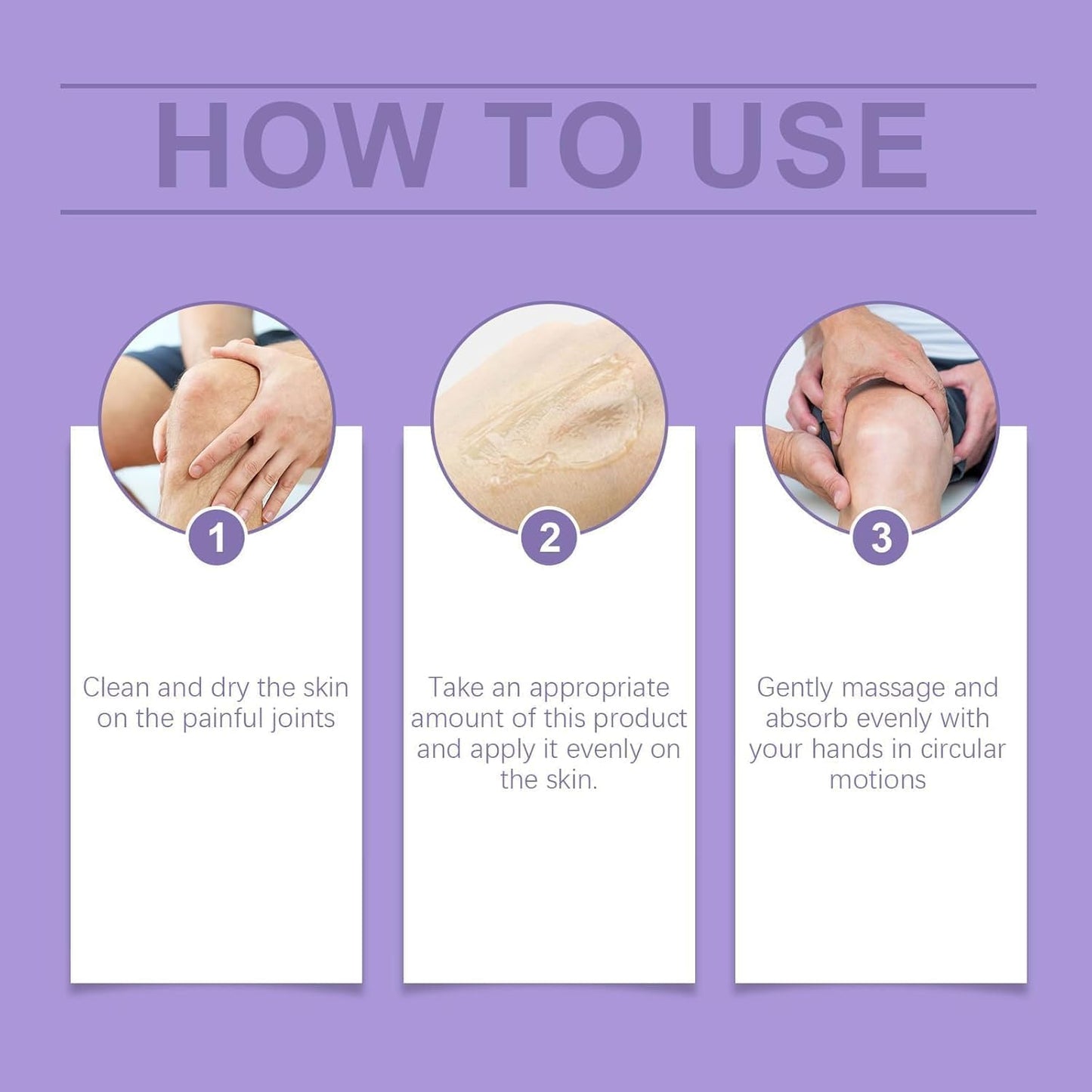 2PCS Joint Purple Gel, Purple Relief Soothing Massage Cream,Joint Activities Throughout The Body, Soothes Knees, Lumbar, Neck, Hands, and Feet AoamsfuBuy Supplements Australia