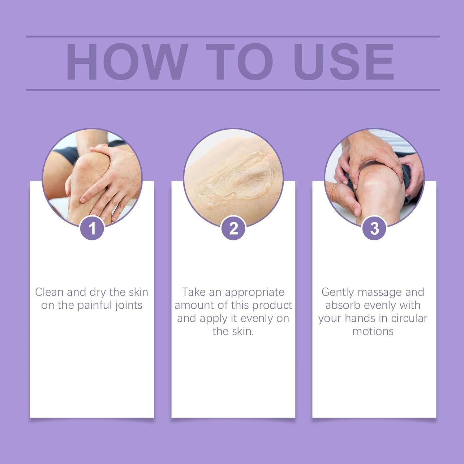 2PCS Joint Purple Gel, Purple Relief Soothing Massage Cream,Joint Activities Throughout The Body, Soothes Knees, Lumbar, Neck, Hands, and Feet AoamsfuBuy Supplements Australia