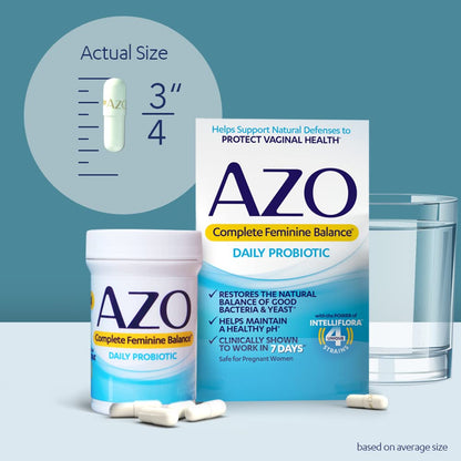 AZO Complete Feminine Balance Daily Probiotics for Women & Boric Acid Vaginal Suppositories AZOBuy Supplements Australia
