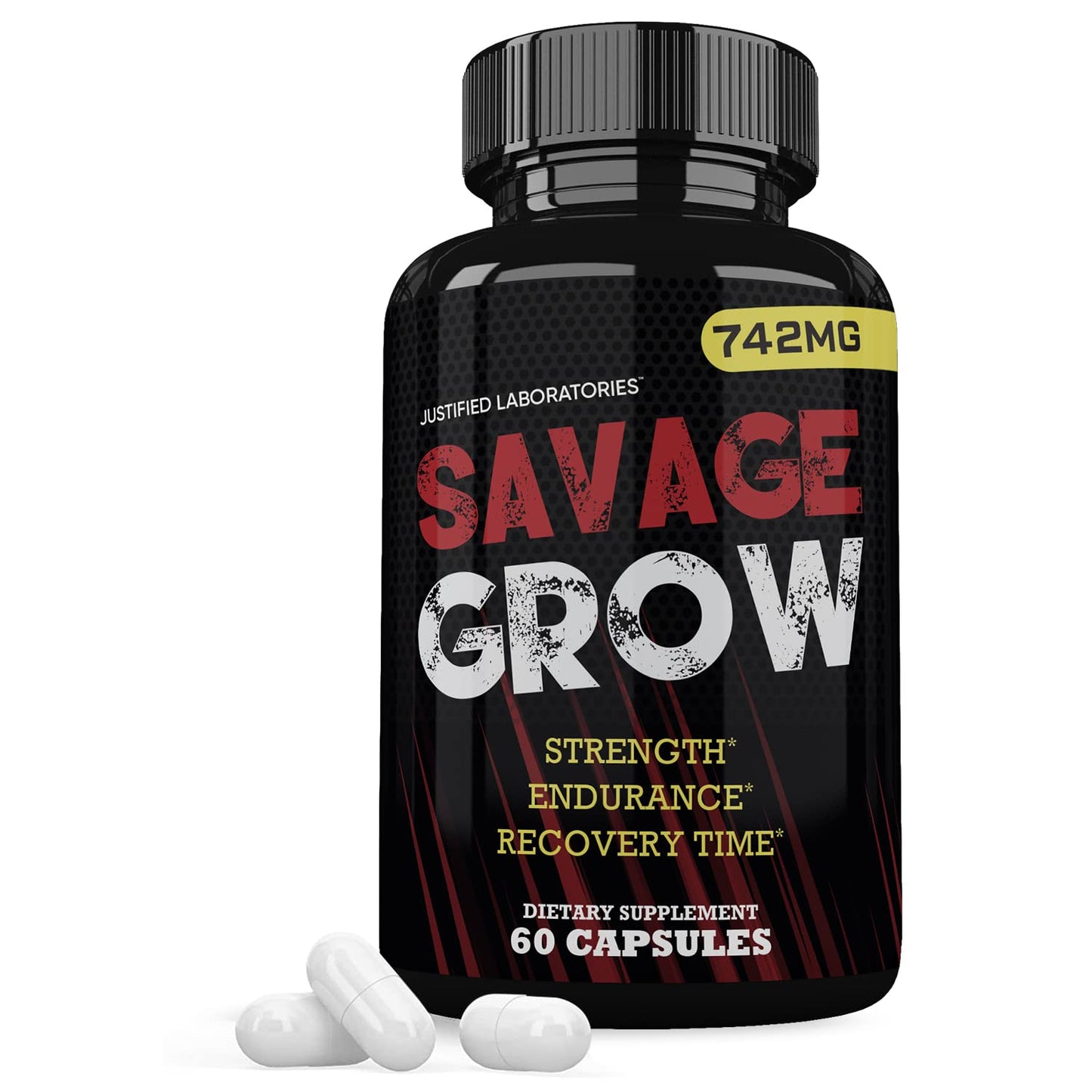 Savage Grow 742MG All Natural Advanced Men's Health Formula 60 Capsules Justified LaboratoriesBuy Supplements Australia
