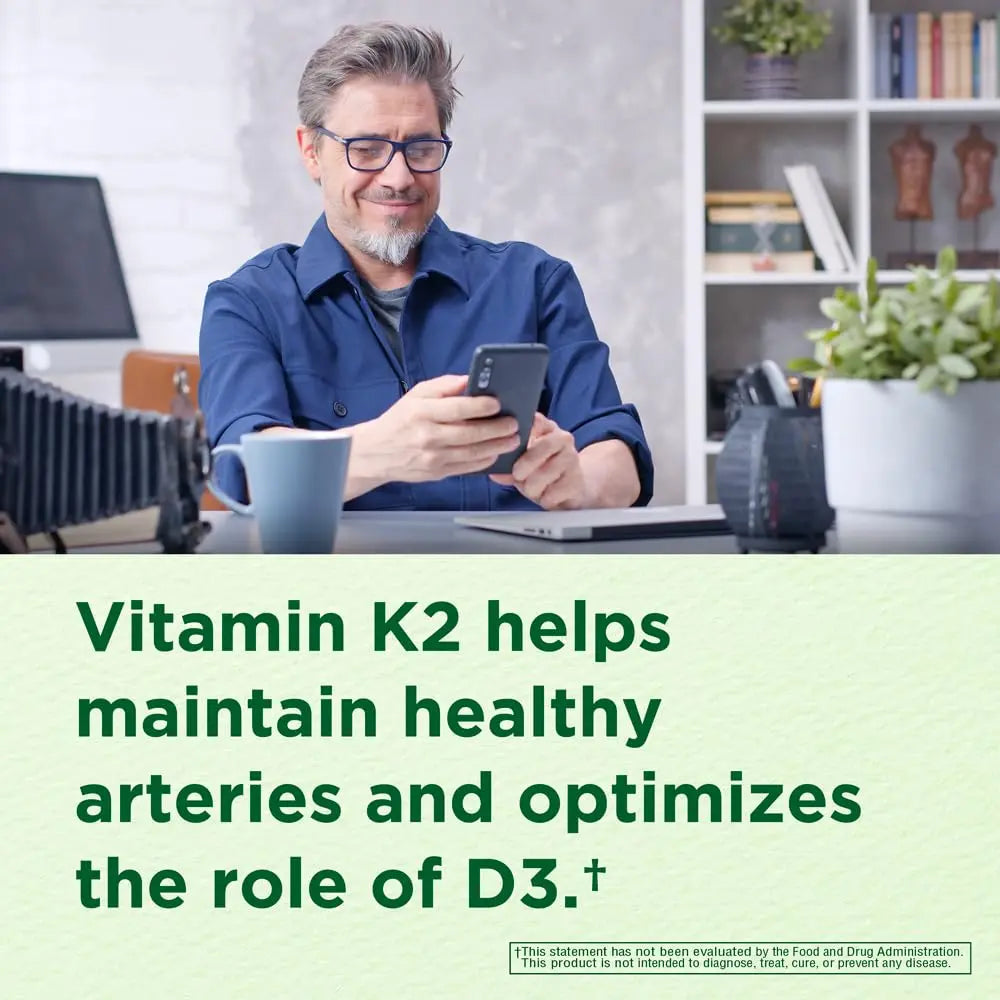 INNERVISNUTRITION Vitamin D3 5000 IU + K2 MK-7 100mcg – Bone, Heart & Immune Support, Easy to Swallow, 60 Capsules INNERVISNUTRITIONBuy Supplements Australia