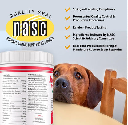 Joint MAX Triple Strength Hypo-Allergenic Soft Chews for Dogs - Hip and Joint Support Supplement with Glucosamine, Chondroitin, & MSM - Made in The USA - 120 Soft Chews Joint MaxBuy Supplements Australia