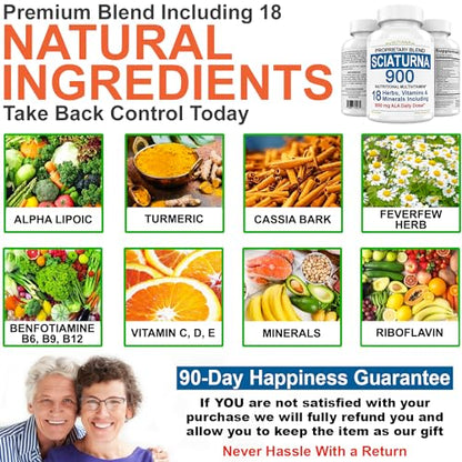 Sciatica Supplement with 900 mg Alpha Lipoic Acid - Sciatic Nerve Support NuturnaBuy Supplements Australia
