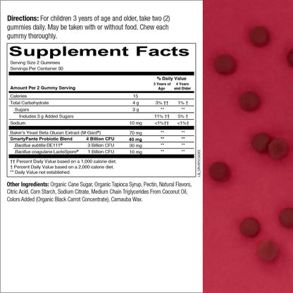 SmartyPants Teen Guy Multivitamin Gummies: Omega 3 Fish Oil (EPA/DHA) & Kids Probiotic Immunity Gummies: Prebiotics & Probiotics for Digestive Health and Immune Support Supplement SmartyPantsBuy Supplements Australia