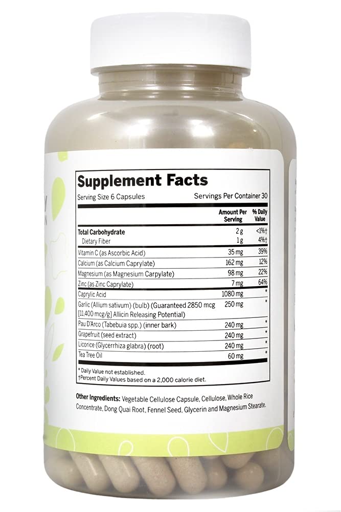 Lucky Vitamin - Yeast-Defense Formula - 180 Veg Capsules Lucky VitaminBuy Supplements Australia