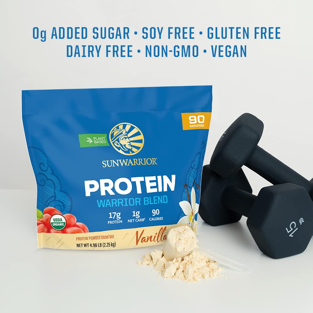 Sunwarrior Vegan Organic Protein Powder Plant-Based | BCAA Amino Acids Hemp Seed SunwarriorBuy Supplements Australia
